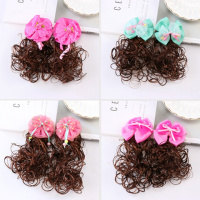 [促销][梦源]儿童饰假辫子蝴蝶结公主夹女童卡头饰头花饰品