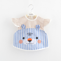 [促销]宝宝无袖罩衣吃饭围兜防水儿童反穿衣衣围裙反穿婴幼儿围嘴口水巾