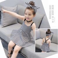 [促销]【送箍】90%棉女童夏季连衣裙带背心裙宝宝裙子夏装公主裙