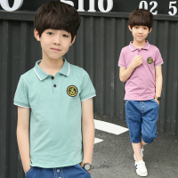 [促销]男童夏装套装童装POLO衫短袖T恤儿童夏天T恤2018夏装新款中大童