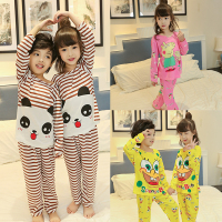 [促销]春秋儿童睡衣夏男女童长袖卡通中大童秋装宝宝睡衣小孩空家居服