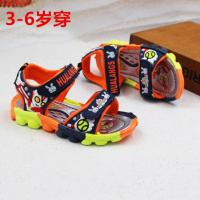 [促销]2018夏季新款儿童凉鞋男童露趾沙滩鞋1-3-4-5-6岁小超人凉鞋