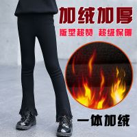 [促销][不褪色不起球]女童裤子春秋儿童喇叭裤弹力棉新款韩版长裤修身