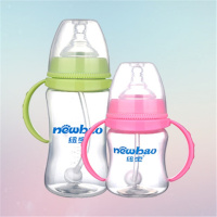 [促销]婴儿奶瓶宽口径带硅胶奶嘴吸管儿童pp奶瓶刷套装150ml/240ml