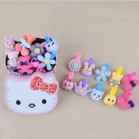 [促销]中号儿童饰夹 宝宝夹头可爱小鸭夹 盒装女童头饰卡盒装