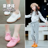 [促销][童伊诺]女童鞋子公主软底韩版百搭夏季皮鞋豆豆鞋儿童春秋单鞋