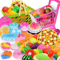 [促销]女孩儿童过家家切水果玩具蔬菜切切乐生日蛋糕切切看厨房玩具套装