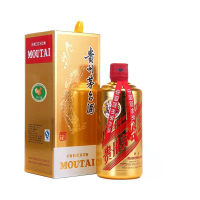 MOUTAI茅台贵州茅台酒颜色系列土豪金金色茅台酱香型53度500ml