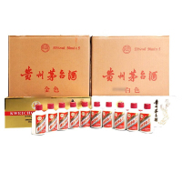 贵州茅台酒飞天茅台 酱香型白酒 53度 50mL 120瓶 2024年 金条+白条