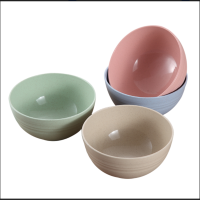 欧悦-小麦秸秆餐具大号米饭碗汤碗防摔隔热创意泡面碗家用吃饭碗4个装