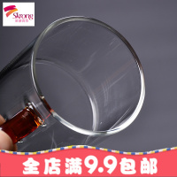 加厚耐热透明玻璃品茗杯小茶杯带把杯功夫茶具主人杯耳杯茶碗家用