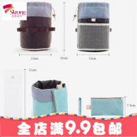 懒人化妆包便携大容量抽绳束口袋 洗漱包多功能简约收纳包