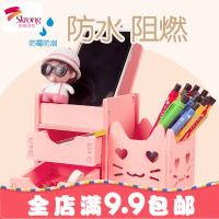 多功能笔筒欧式创意时尚韩国小清新学生可爱收纳盒桌面摆件办公品