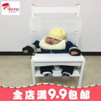 美式实木两用楼梯椅人字梯子折叠椅家用多功能梯凳四层登高梯包邮