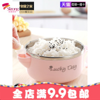 德国304不锈钢碗家用儿童保温宝宝碗小孩吃饭碗防摔餐具卡通可爱