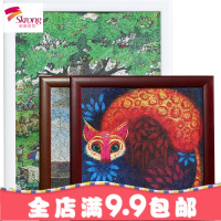 实木拼图框相框定做500片1000片1500片拼图框架画框海报框可定制