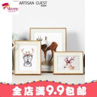 美式相框摆台现代简约7 8寸10寸12寸A4宝宝画框挂墙创意加洗照片