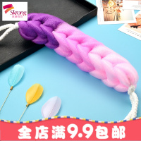 3条装沐浴球80克超柔泡泡浴球搓背不求人搓澡巾洗澡巾搓背条浴擦