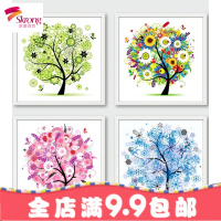 新款5D钻石画2018卧室春夏点粘满钻砖石秀贴钻十字绣粘珠小幅客厅