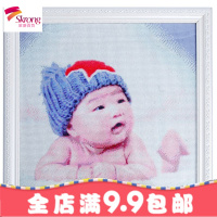 钻石画定制照片订做 简单砖5d满钻客厅diy贴钻十字绣2018新款情侣