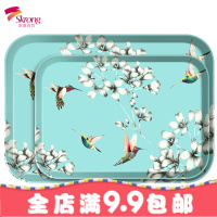 托盘长方形北欧家用现代餐具密胺塑料创意水果盘茶盘欧式儿童餐盘