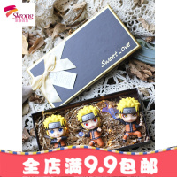 火影忍者手办模型全套公仔Q版鸣人佐助卡卡西我爱罗鼬摆件礼盒装