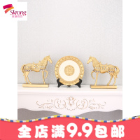 创意客厅酒柜装饰品摆件家居饰品招财马办公室内电视柜玄关工艺品