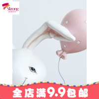 卡通车载汽车装饰品创意摆件生日可爱少女树脂兔子情人节