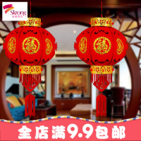 新年挂饰无纺布宫灯大红喜庆福字装饰用品小灯笼春字春节元旦灯笼