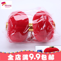 植绒小灯笼串挂饰 新年盆景装饰品树上挂小灯笼年货塑料水晶灯笼