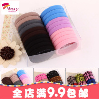 橡皮筋黑色圈简约学生扎头皮套女头绳网红绑头绳皮筋绳头饰