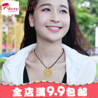 项链绳饰品坠挂绳玉佩绳男女款水晶挂件红黑编织蜡皮绳子