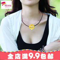 红绳子韩蜡绳编织绳项链绳水晶金坠挂绳玉佩蜡皮绳男女款