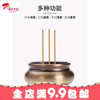 纯铜香炉线香炉供佛家用室内香薰炉供奉烧香炉大号檀香炉