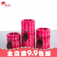 进口精油香薰蜡烛浪漫欧式柱豆蜡无烟香氛蜡烛家用