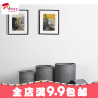 方形大水泥花盆个性现代简约风格镁泥花盆别墅庭院园林景观