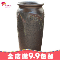 多肉法师花盆大号特大号粗陶瓷大口径土陶罐高筒老桩花盆特价清仓