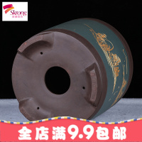 [送托盘漏网]宜兴紫砂兰花盆特大号盆景盆 大口径多肉植物清仓