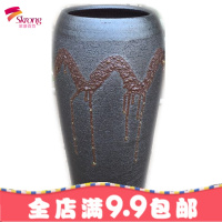 多肉法师老桩花盆高筒盆大号特大号土陶罐粗陶透气清仓简约陶瓷盆