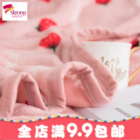 冬季毯子加厚保暖单人宿舍学生女珊瑚绒毛绒床单法兰绒毛毯法莱绒