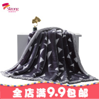冬季双层拉舍尔小毛毯法兰绒被子珊瑚绒加绒床单毯子加厚午睡保暖