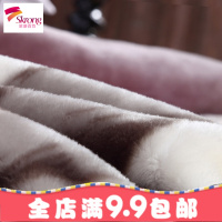 拉舍尔毛毯被子双层加厚冬季双人毯子 单人学生宿舍盖毯珊瑚绒毯
