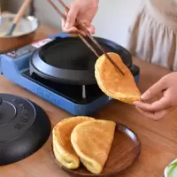 老式无涂层铸铁鏊子加厚煎饼锅饼折锅耨耨烙糕摊子锅饽饽烙饼锅 老式煎饼锅大号款