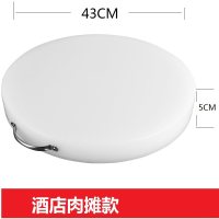 pe切菜板塑料加厚厨房圆形白色砧板刀板家用大号剁肉案板商用 直径43cm*5cm[酒店肉摊款]