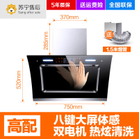 纳丽雅(Naliya)家用抽油烟机双电机自动清洗侧吸式吸油烟机套餐 热卖款[自动清洗]750mm双电机