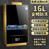 热水器煤气液化气天然气恒温强排低水压家用即热电智能 16升黑金+智能恒温+低水压启动[不] 天然气