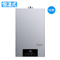 热水器电家用天然气强排式恒温式液化气热水器煤气12升 12升银色+低压启动+智能恒温-上门安装 液化