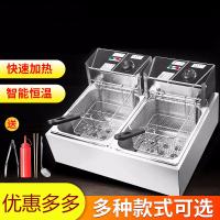 炸鸡油炸锅商用摆摊薯条电炸锅单缸电炸炉大容量炸串油炸机煤 豪华单缸*20L电炸-定时限温款