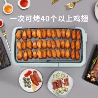 618电烤炉家用烧烤电烤盘烤肉盘烤肉锅烧烤炉铁板烧 套餐二(烤盘+硅胶刷夹两件套)
