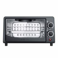 电烤箱家用宿舍多功能双层烘焙控温迷你小型机蛋糕披萨正品 12升黑色烤箱+网架烤盘手套+大礼包